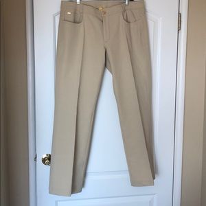St. John stretch denim in khaki